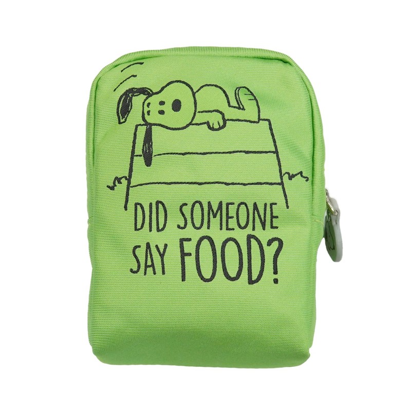 Peanuts PNDW1631 Cosmetic Pouch (Neon Color Pattern), Green