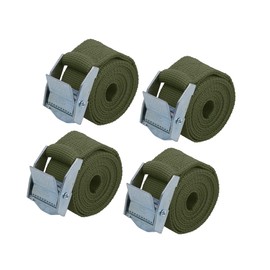TUCKBOLD 4pcs 3.3ft Car Cargo Tie Down Straps with Cam Lock Buckle Army Green Automotive Parts