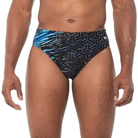 TYR Synergy All-Over Racer Swimming Trunks, blue