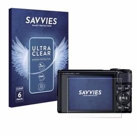 Savvies 6 Pack Screen Protector compatible with Canon PowerShot SX740 HS Lite Protection Film Clear