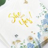 Crisky 50 Pcs Bridal Shower Napkins Gold Foil She Said