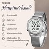 TIMEURE TU-2401 Women's Pedometer Watch, Stylish Design, Easy to Read