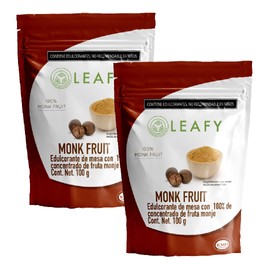 Leafy Pack 2 Monk Fruit Orgánico Cero Calorías 100g