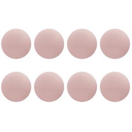 8pcs Pink Round Leather Drinking Coasters 10CM,PU Leather Cup Mats For Cafe,Bar