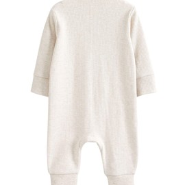 NEXT 3 Pack Footless Baby Pyjamas 2 Way Zip, neutral
