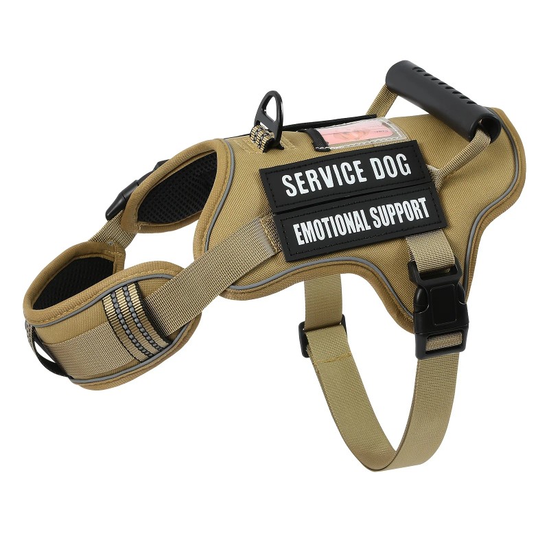 USLOCAL Tactical Service Dog Harness with Control Handle No Pulling