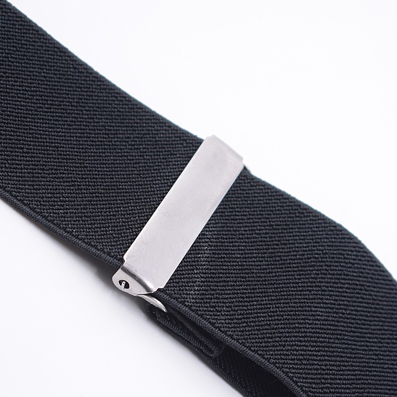 Men’s Heavy-Duty 2-Inch X-Back Suspenders with Adjustable Elastic Straps and