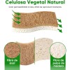 12 Pcs Esponjas Cocina Celulosa Y Coco Beige Sin Rayar