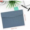 Document File Folder,Classycoo Waterproof Thin PU Leather A4 Envelope Folder