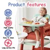 2 Pack Replacement High Chair Straps, Nylon 5 Point Harness