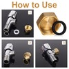 4 Pcs Brass End Cap, Internal Thread Brass Spigot Cap