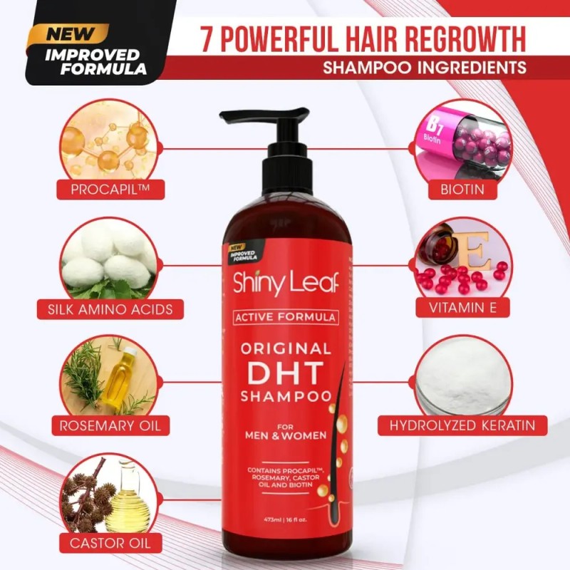 Dht Blocker Champú Anti-pérdida De Cabello Con Biotina