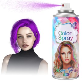 Temporary Hair Color Spray【Quickly Color】【No Irritation】【Easy To Use】Hair Color Spray，Purple