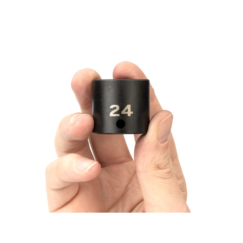 TEKTON 3/8 Inch Drive x 24 mm 6-Point Impact Socket
