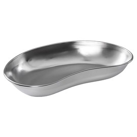 Matsuyoshi Pus Basin Stainless Steel Shallow Type Large 22cm 400CC Broad Bean Shape Tray Silver Metal Hospital Medical Instrument Surgery Procedure Extraction Pus Pus Juice Vomit Handling Vomitus