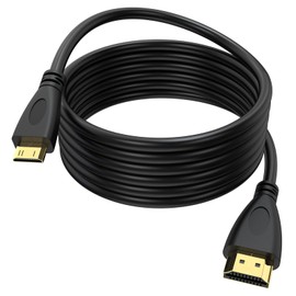 Tobysome Camera Mini HDMI to HDMI Cable Cord Wire Compatible with Nikon D7100/D6/D5/D850/D810A Sony HDR-XR500 Canon EOS RP/D80/90D/80D Cameras, High Speed 4K 60Hz HDMI 2.0 Cable, 4.9FT