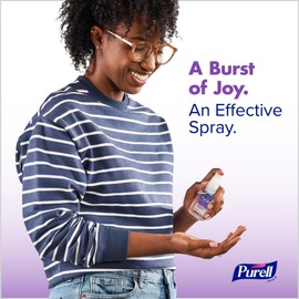 Purell PURELL Hand Sanitizer Spray, Infused with Essential Oils, Lavender and Verbena Scent, 2 fl oz Travel-Size Bottle (Pack of 6) C 2024-04-EC