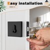 Probrico Black Double Cylinder Deadbolt,Keyed Both Side,Residential Security Square Door
