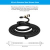 Hibbent All Metal Shower Hose, 90 Inch Stainless Steel Extra