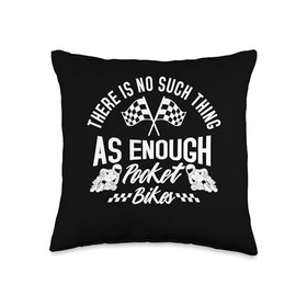 Mini Bike Helmet Brakes for Pocket Bike Rider Minibike Throw Pillow