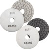 4" DAMO Black Buff + White Buff Pads for Granite