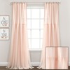 Lush Decor Tulle Skirt Solid Window Curtain Panel Pair, 84"