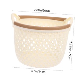 ABOOFAN Hollow Storage Basket Small Organizer for Table Home for Books Sundries Pastoral Style Decorative Bins for Tidy Living Spaces