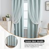 Anytime Home Curtains Blackout and Sheer Layered Solid Window Curtain