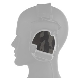 1Pair Tactical Headset Cable Organizer, Camouflage DIY Stickers, Hook and Loop Patches, 2-in-1 Design (BCP)