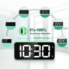 HERMIC Digital Alarm Clock Bedside Mains Powered Large Digital Led