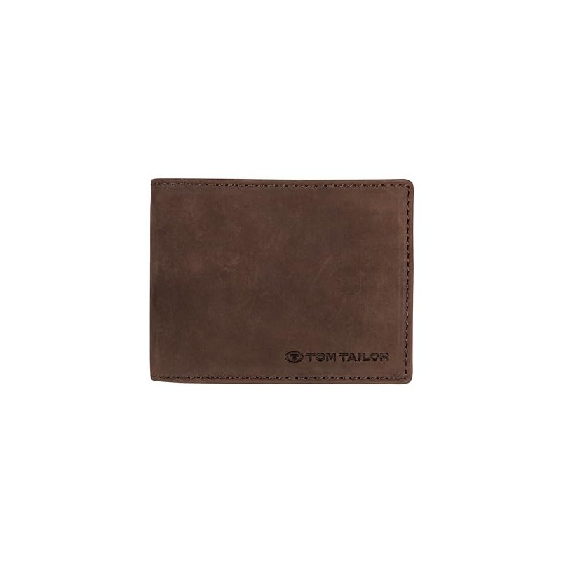 TOM TAILOR Men's Ron Wallet Portrait Format, Brown, 10x12x2.5 cm