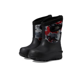 Bogs Neo-Classic Snow Boot, Black Multi, 3 US Unisex Big Kid