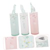 BIUDECO 3pcs Car Tissue with Round Holder Portable Travel Cylinder