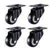 QsEzDo 4 Pack Caster Wheels, Heavy Duty, 2 inch wheels,
