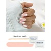 Wahrshei Nagelfolien | 20pcs Nude Pink Pearl Shimmer Nagelfolie Selbstklebend