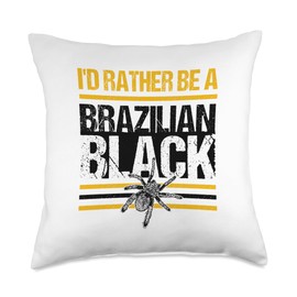 Spider Lover Arachnid Cobweb Terrarium Tarantula Throw Pillow