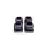 File Bar Factory Plastic Insert Chair Glides for Square tubing