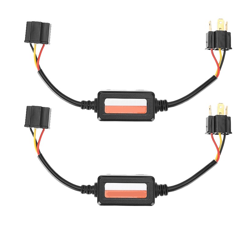 2pcs Car LED Headlight Decoder Radio Audio Anti Interference Error