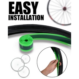 Julai Road Bike Tyre Insert, Flat Bicycle Tube Protector Compatible with 700C 27"