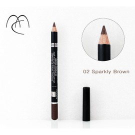 Makki Glittering Brown Eyeliner Ultra Gentle Eyelinert with Silver Glitter 02