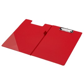 Q-Connect Foolscap/A4 PVC Fold over Clipboard - Red