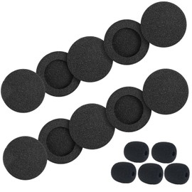 Replacement Ear Pads for Jabra Headset Foam Ear Cushions Compatible with Jabra Biz 1500 1900 2300 2400 GN2000 GN2100 GN2025 GN9120 GN9125 PRO 920 935 9450 9460 9465 Headphones (10 Pack)
