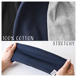 CHARM Slouch Beanie Hat for Mens and Women - Baggy Slouchy Stretchy Elastic Womens Cotton Chemo Hat Japanese Korean Fashion Men Style Navy Style A