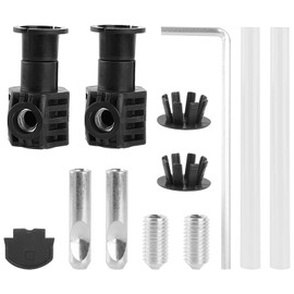 Toilet Fixing Kit, Universal Fixing Screw Set for Wall-Mounted Toilet Accessories, Toilet Installation Fixing Kit for Wall Hanging Toilet with Wrench