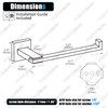 KOKOSIRI Towel Holder Brushed Nickel Bathroom Accessory Hand Towel Bars