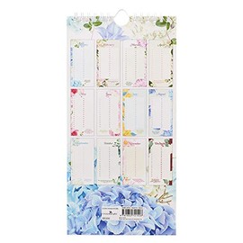 Christian Art Gifts Special Days Perpetual Calendar w/Scripture, Blue Floral