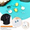 120Pcs 12mm Blank Bezel Earrings Setting,Earrings Wire Hooks Stud Earring
