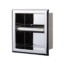 Chrome steel Recessed Toilet Paper Holder
