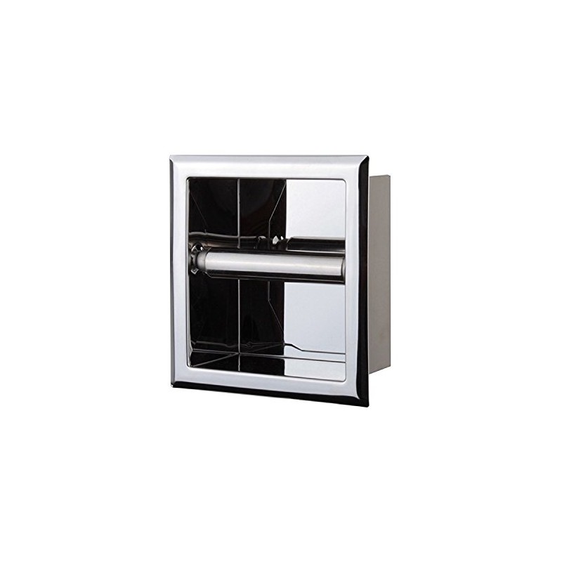 Chrome steel Recessed Toilet Paper Holder