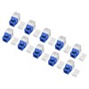 50PCS RJ45 Cat5e Unshielded Network Module 180 Degree Punch Free